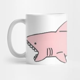 pink shark Mug